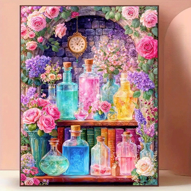 Diamantmalerei, bunte Blumen-/ – Photo Mosaic Print Bewertung und Preis