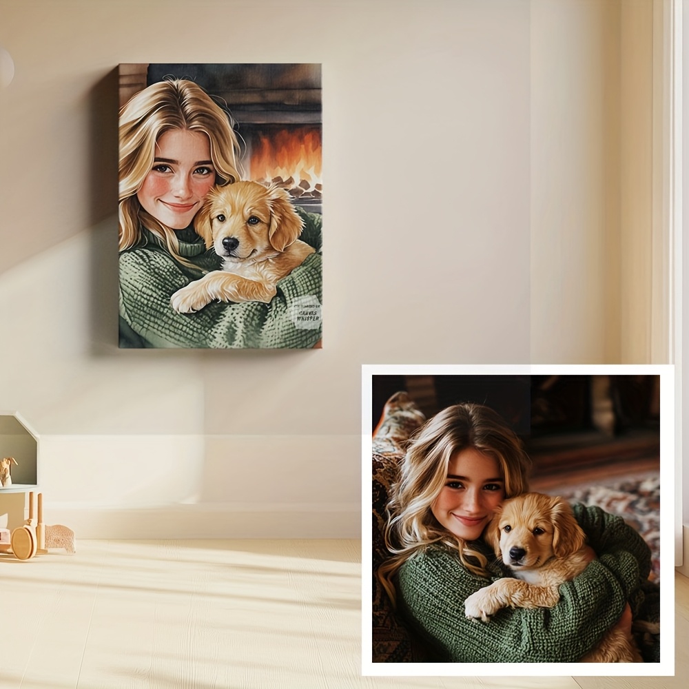 Individuell gestalteter Leinwa – Pet Portrait Custom Bewertung und Preis