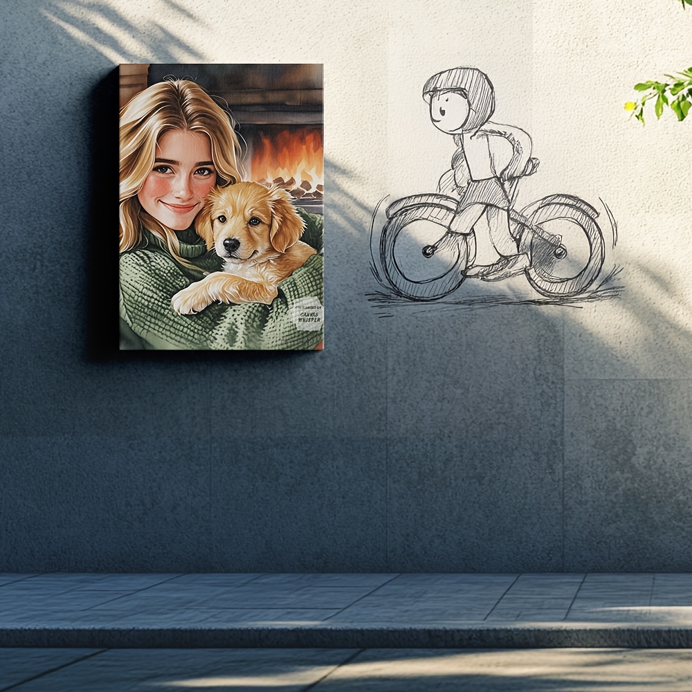 Individuell gestalteter Leinwa – Pet Portrait Custom Bewertung und Preis